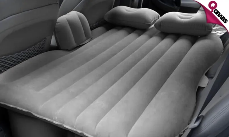 Inflatable Car Air Bed with Two Pillows!